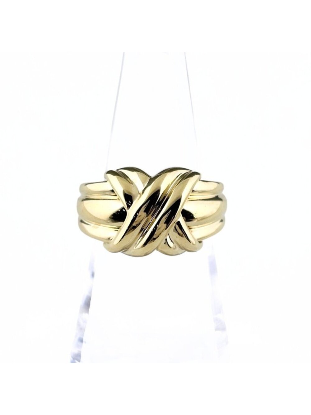 Tiffany & Co Signature Ring Cross Yellow Gold